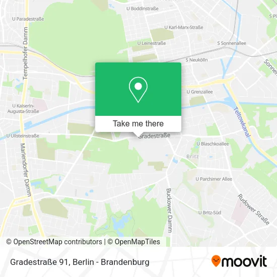 Карта Gradestraße 91
