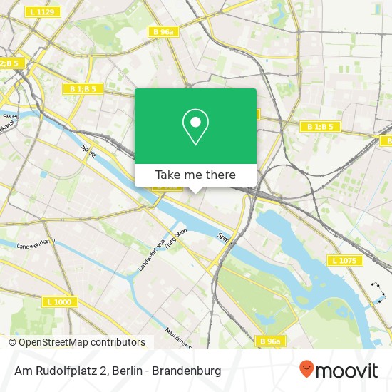 Карта Am Rudolfplatz 2, Friedrichshain, 10245 Berlin