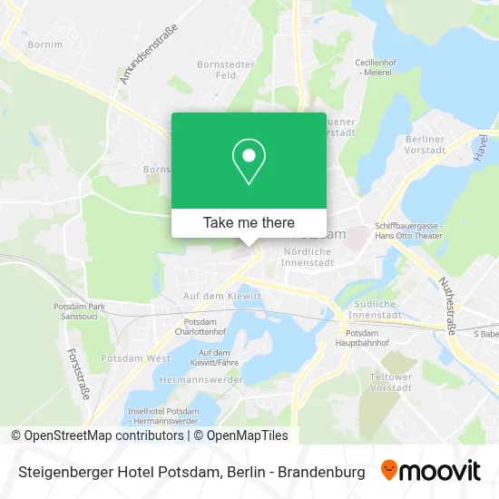 Steigenberger Hotel Potsdam map