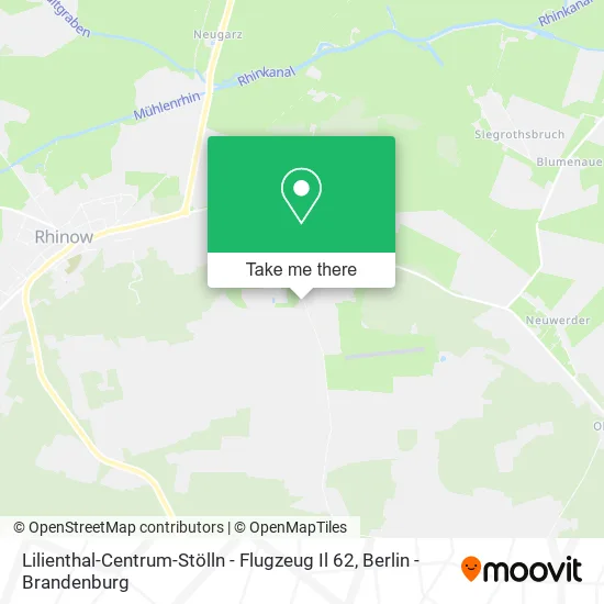 Карта Lilienthal-Centrum-Stölln - Flugzeug Il 62