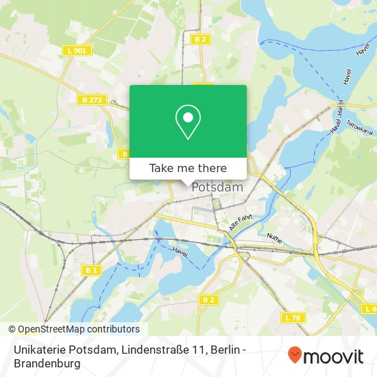 Unikaterie Potsdam, Lindenstraße 11 map