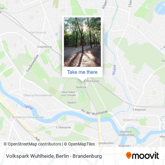 Volkspark Wuhlheide map