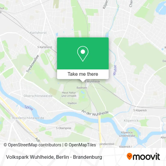 Карта Volkspark Wuhlheide
