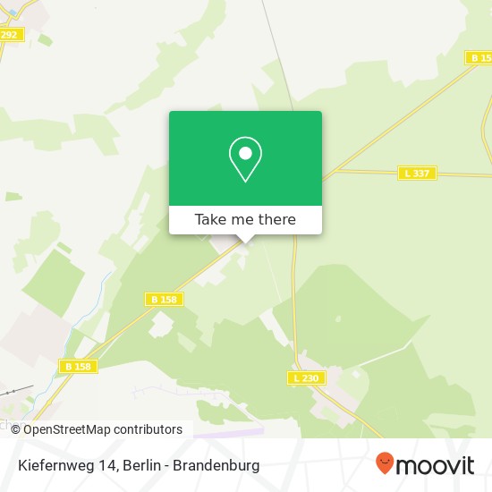 Карта Kiefernweg 14, 16356 Werneuchen