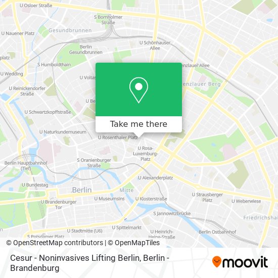 Cesur - Noninvasives Lifting Berlin map