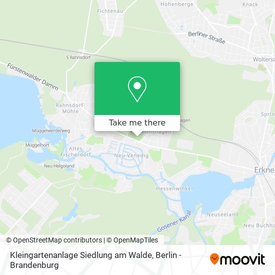 Kleingartenanlage Siedlung am Walde map