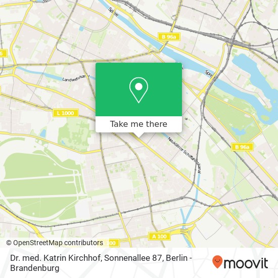 Dr. med. Katrin Kirchhof, Sonnenallee 87 map