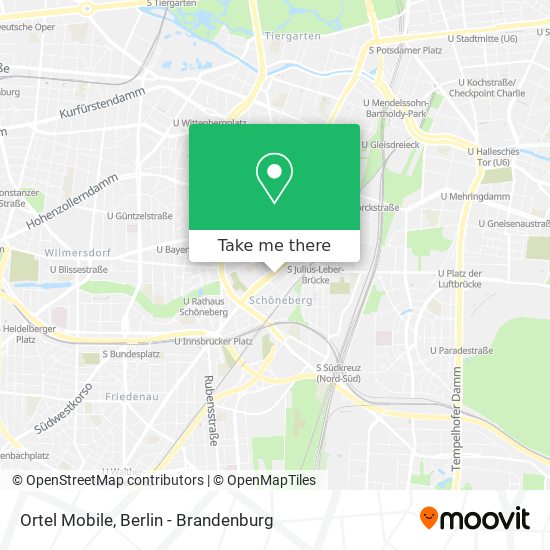 Ortel Mobile map