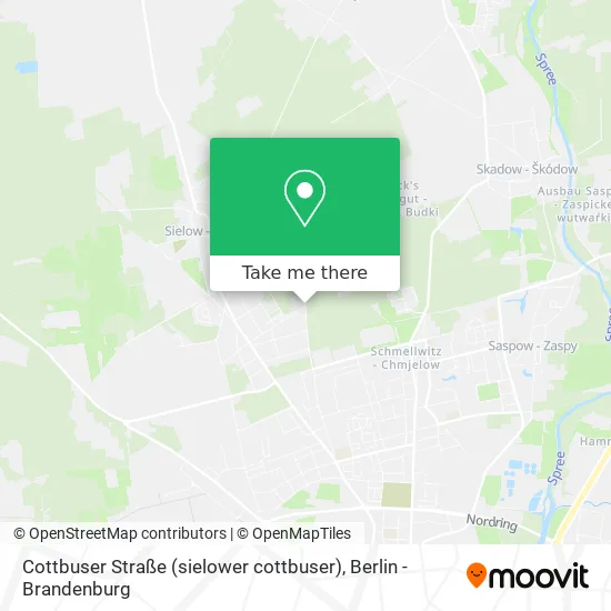 Карта Cottbuser Straße (sielower cottbuser)