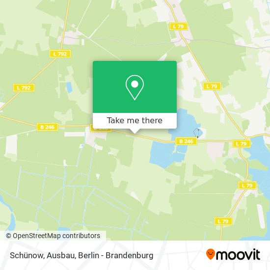 Schünow, Ausbau map