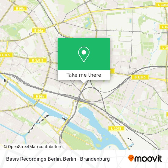 Basis Recordings Berlin map