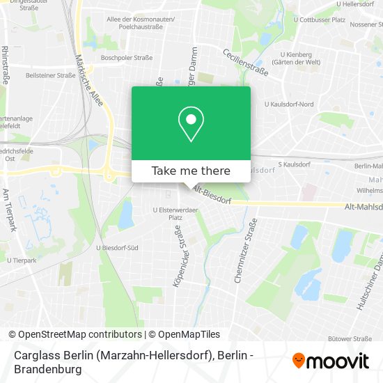 Карта Carglass Berlin (Marzahn-Hellersdorf)