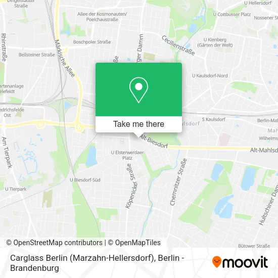 Карта Carglass Berlin (Marzahn-Hellersdorf)