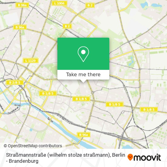 Straßmannstraße (wilhelm stolze straßmann) map