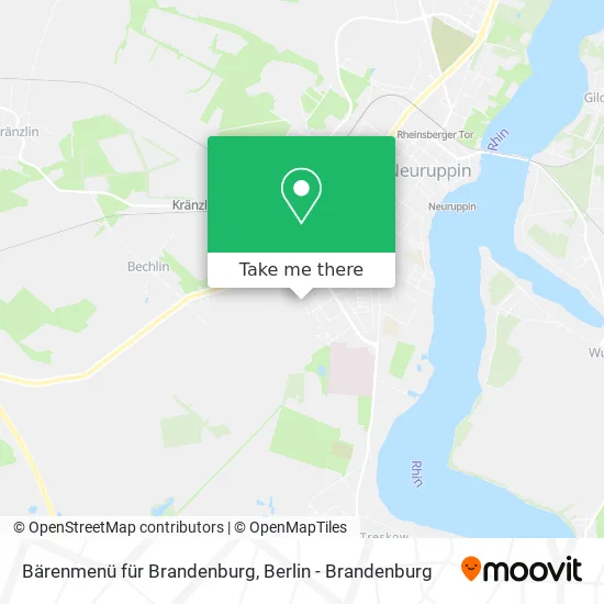 Bärenmenü für Brandenburg map