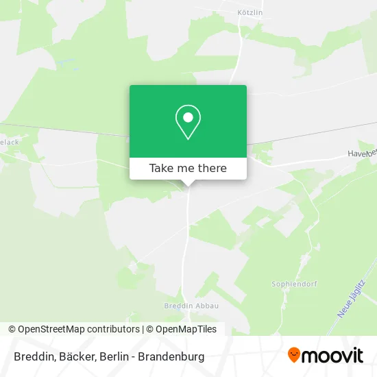Breddin, Bäcker map