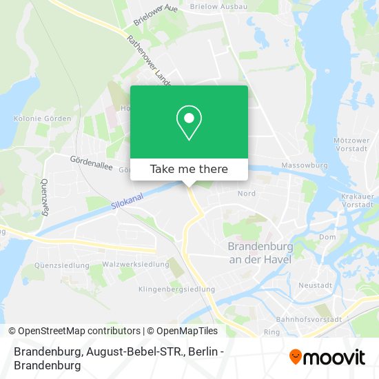 Brandenburg, August-Bebel-STR. map