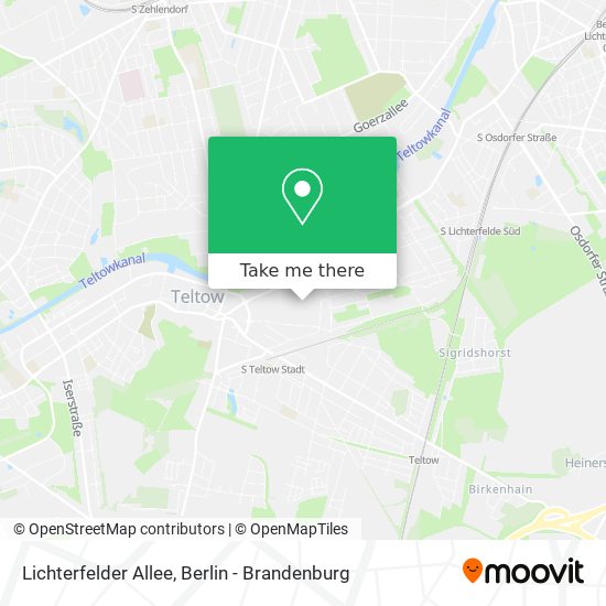 Lichterfelder Allee map