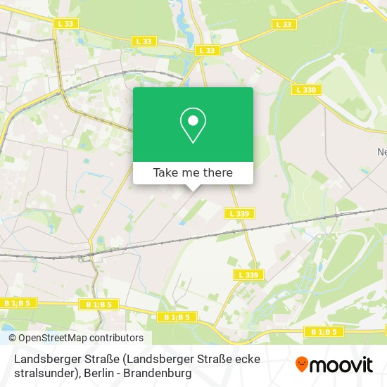 Landsberger Straße (Landsberger Straße ecke stralsunder) map