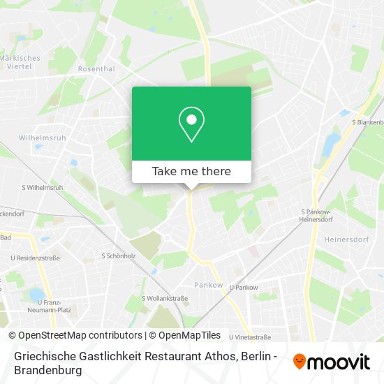 Griechische Gastlichkeit Restaurant Athos map
