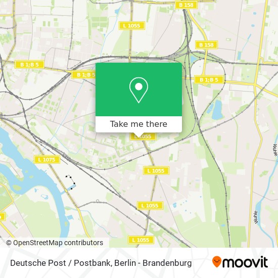 Deutsche Post / Postbank map