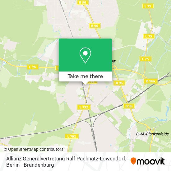 Карта Allianz Generalvertretung Ralf Pächnatz-Löwendorf