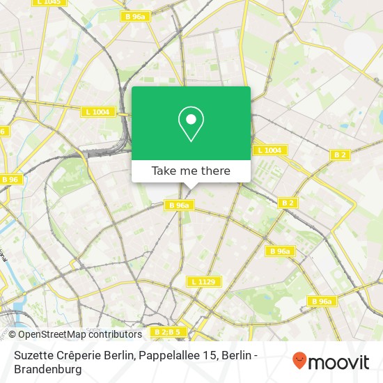 Suzette Crêperie Berlin, Pappelallee 15 map