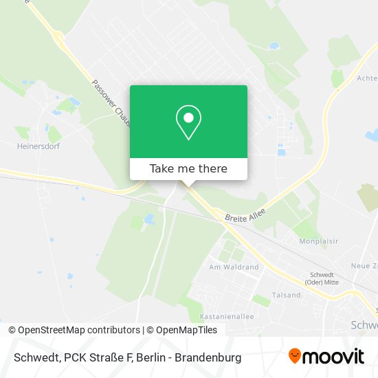 Schwedt, PCK Straße F map