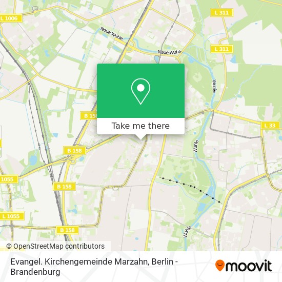 Evangel. Kirchengemeinde Marzahn map