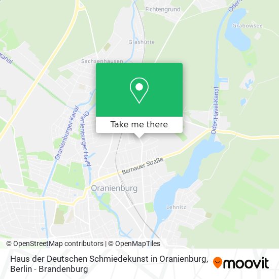 Haus der Deutschen Schmiedekunst in Oranienburg map