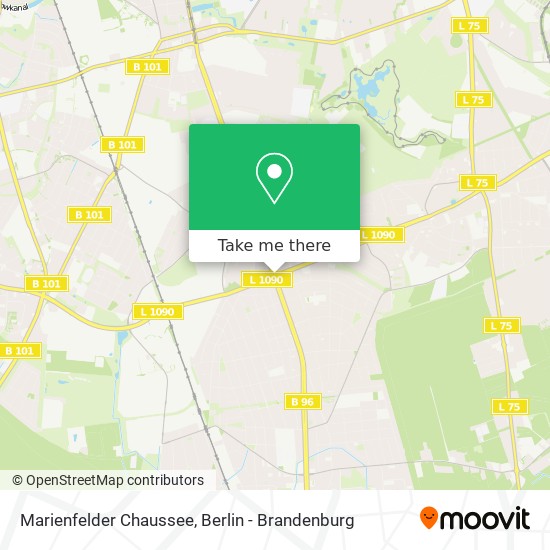 Marienfelder Chaussee map