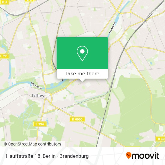 Карта Hauffstraße 18
