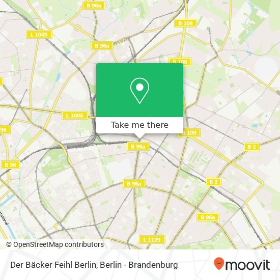 Der Bäcker Feihl Berlin, Schönhauser Allee 80 map