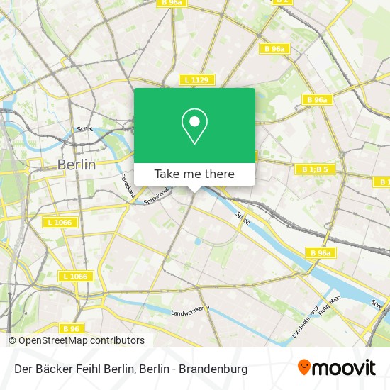 Der Bäcker Feihl Berlin map