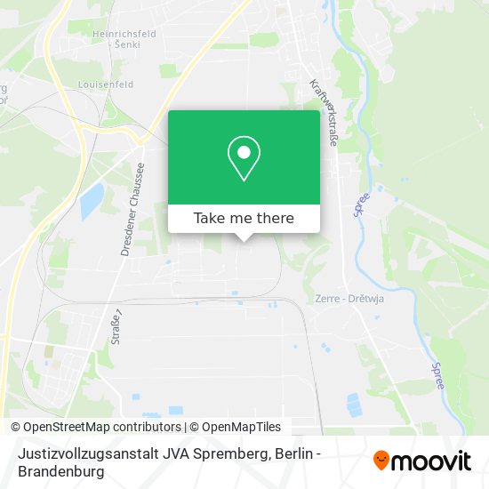 Карта Justizvollzugsanstalt JVA Spremberg