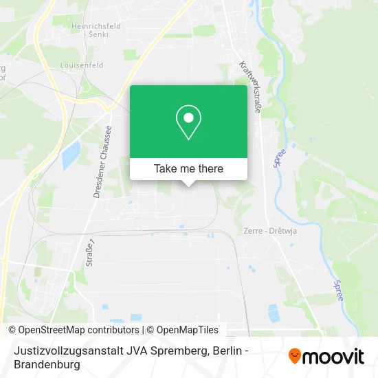 Карта Justizvollzugsanstalt JVA Spremberg