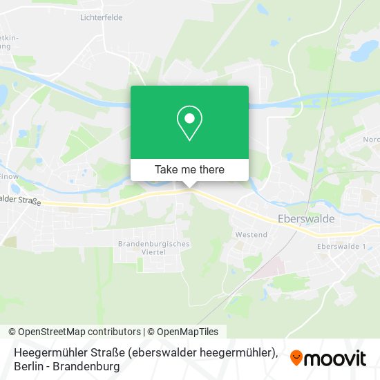 Heegermühler Straße (eberswalder heegermühler) map