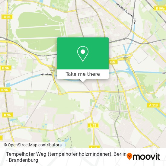 Tempelhofer Weg (tempelhofer holzmindener) map