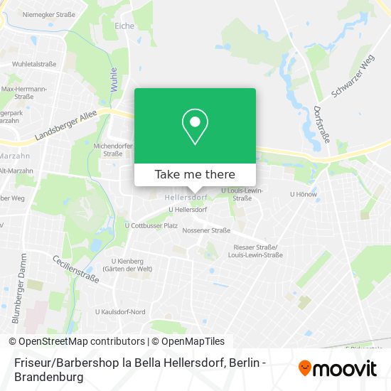 Карта Friseur / Barbershop la Bella Hellersdorf