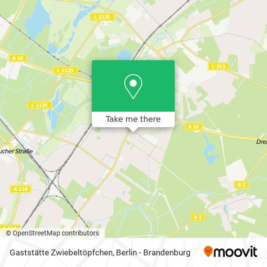 Карта Gaststätte Zwiebeltöpfchen
