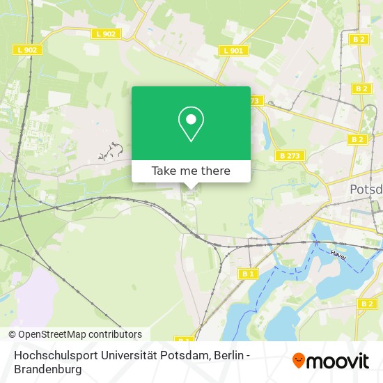 Карта Hochschulsport Universität Potsdam