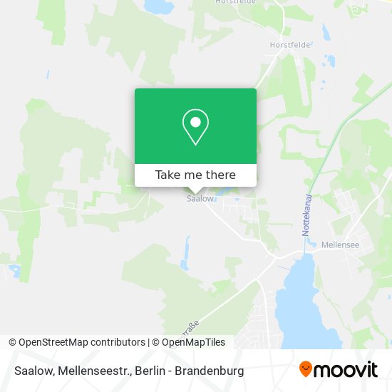 Saalow, Mellenseestr. map