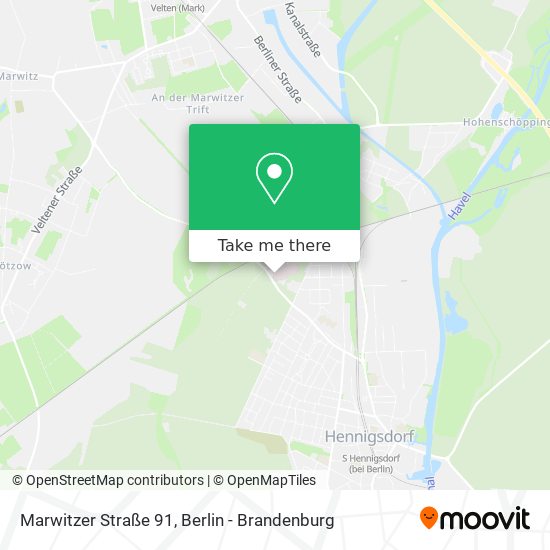 Marwitzer Straße 91 map