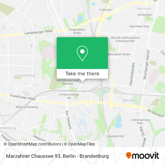 Marzahner Chaussee 93 map