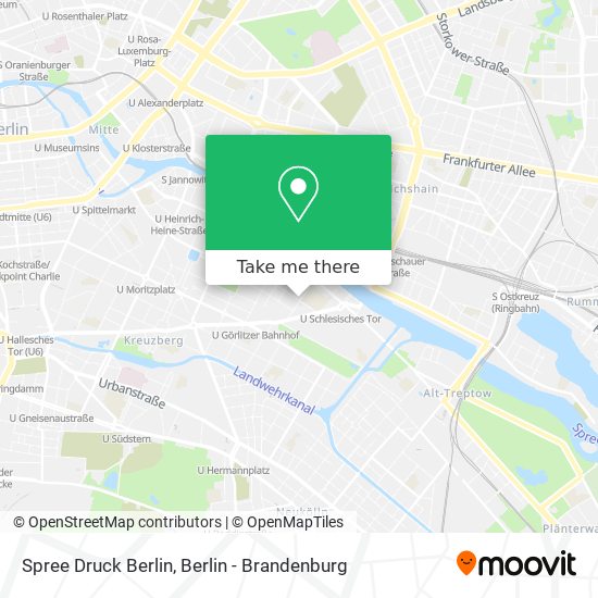 Spree Druck Berlin map