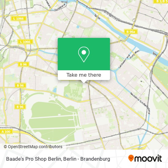 Карта Baade's Pro Shop Berlin