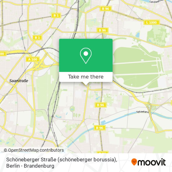 Schöneberger Straße (schöneberger borussia) map