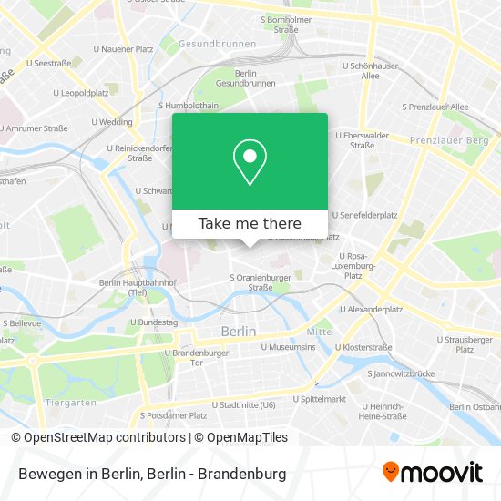 Bewegen in Berlin map