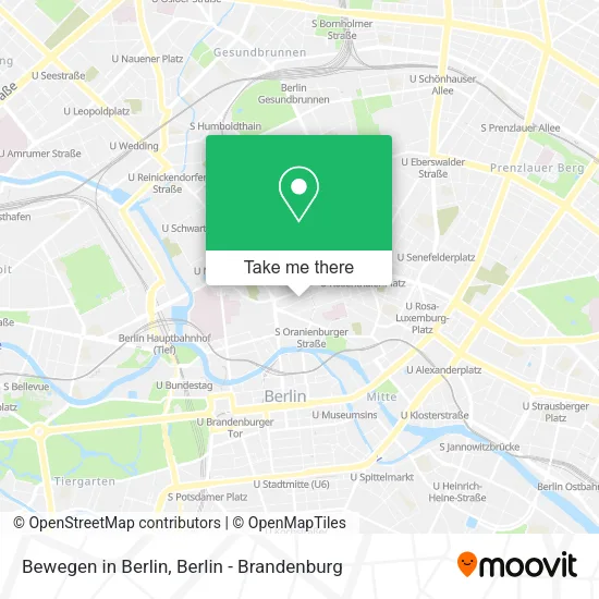 Карта Bewegen in Berlin