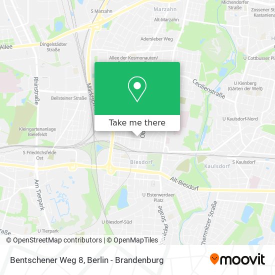 Bentschener Weg 8 map